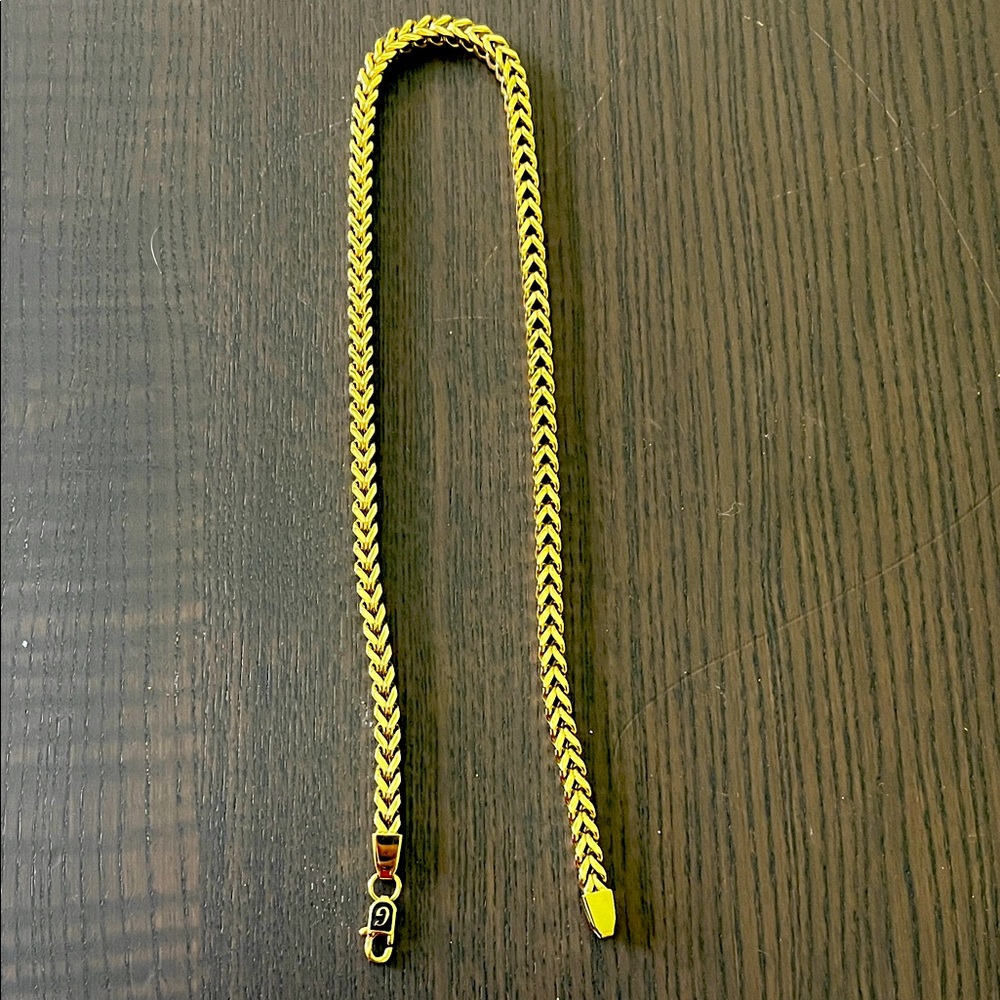 18k gold franco chain for men